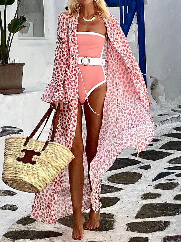 Bandeau Color Block One Piece Swimsuit