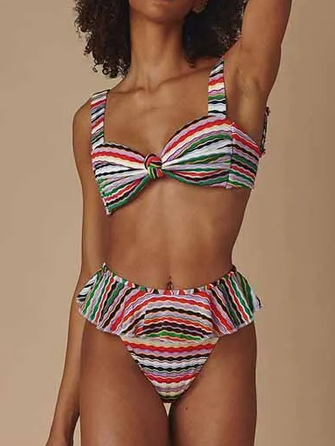 Colorful Print Sexy Bikini Swimsuit