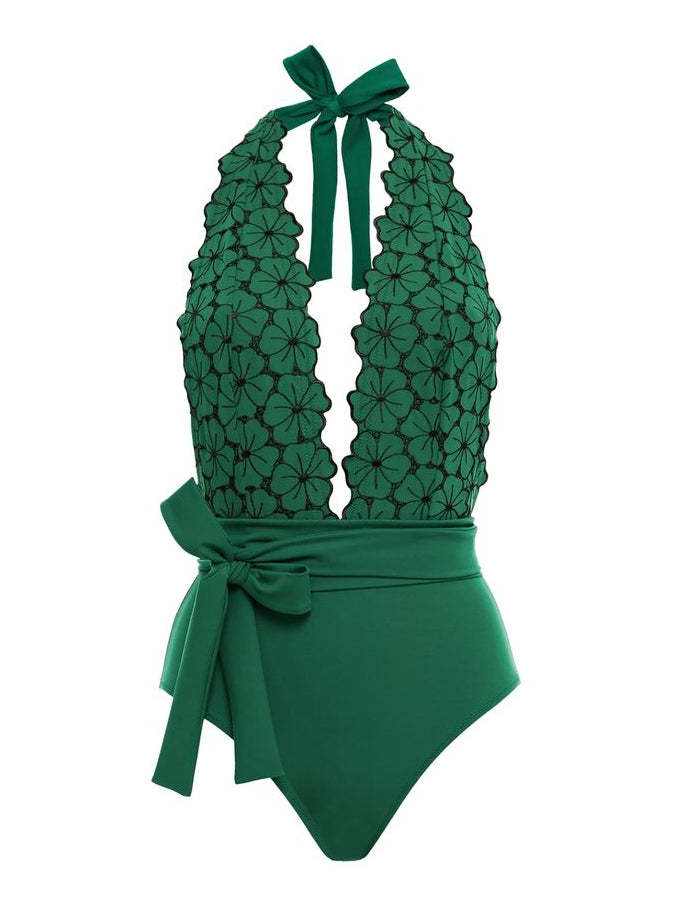 Petal Tie Fashion One Piece Swimsuit
