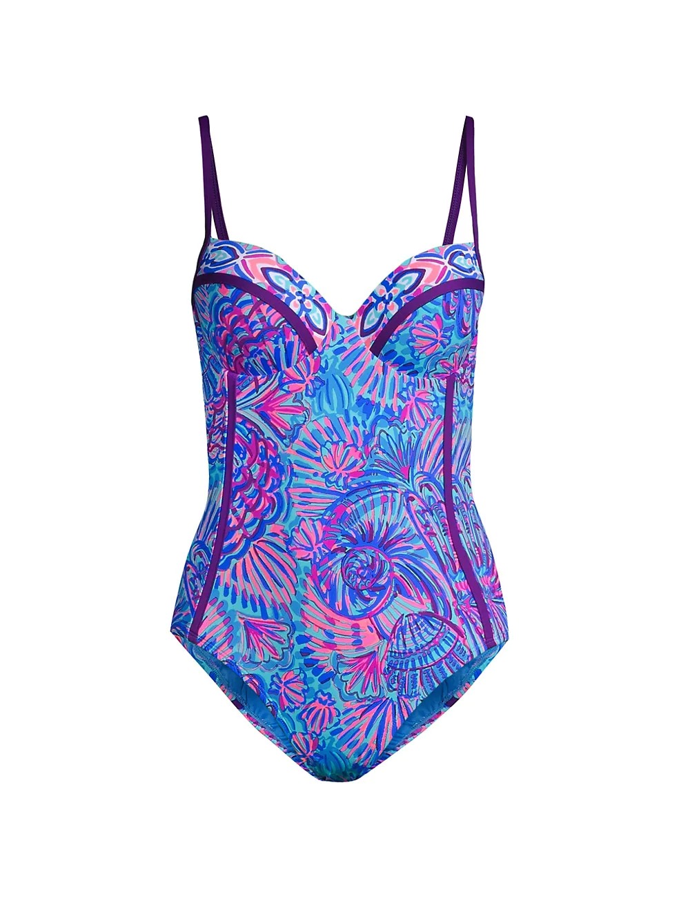 Fashion Print One-Piece Swimsuit and Cover up