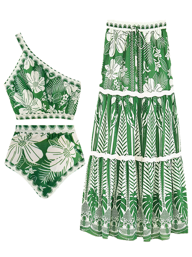 Nature Floral Print Swimsuit