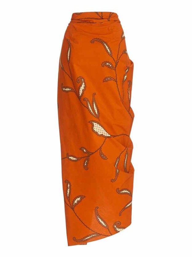 Ruffled Printed One-piece Swimsuit Set