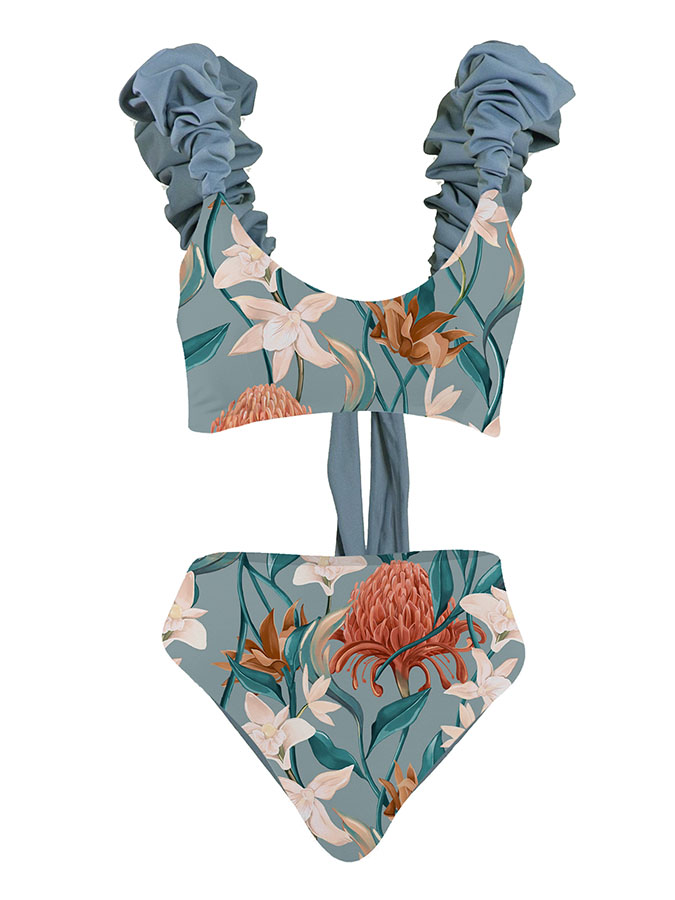 Fashion Floral Print Bikini Set