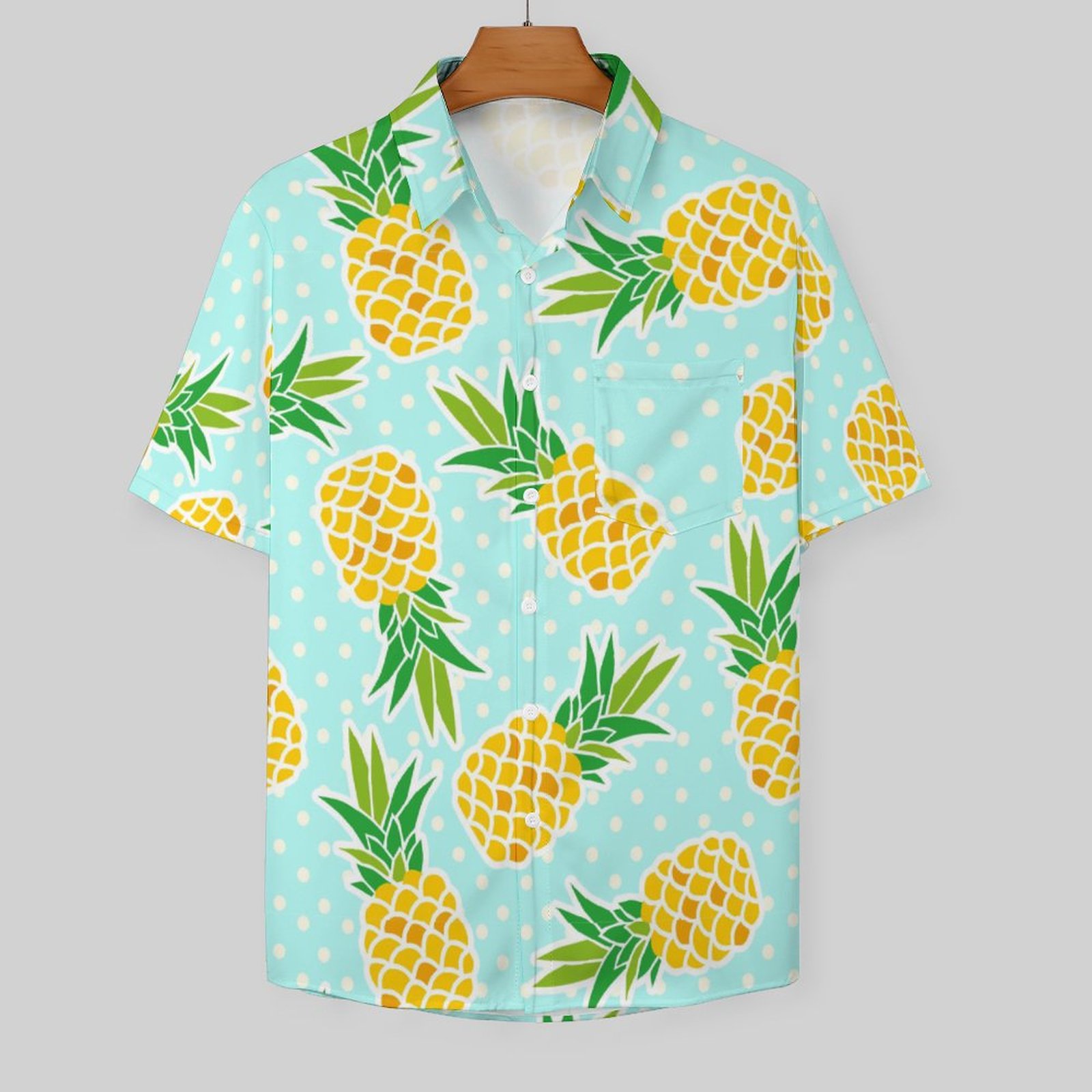 Men's Rider Fake Hawaiian Print Shirt