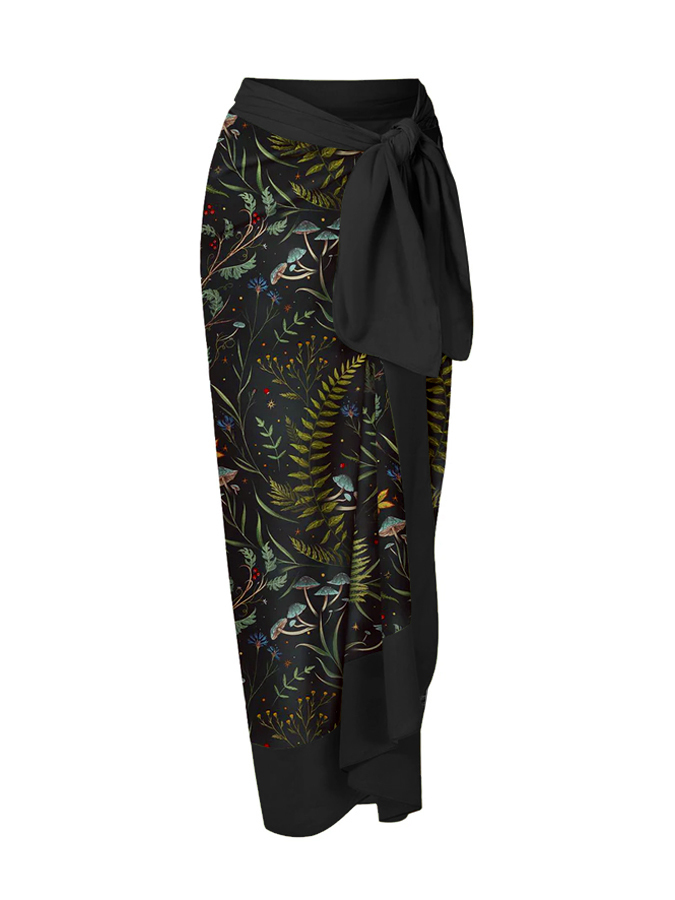 Wonderland Forest Printed One Piece And Skirt