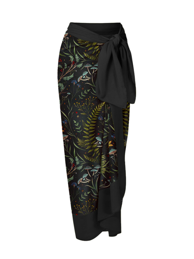 Wonderland Forest Printed One Piece And Skirt