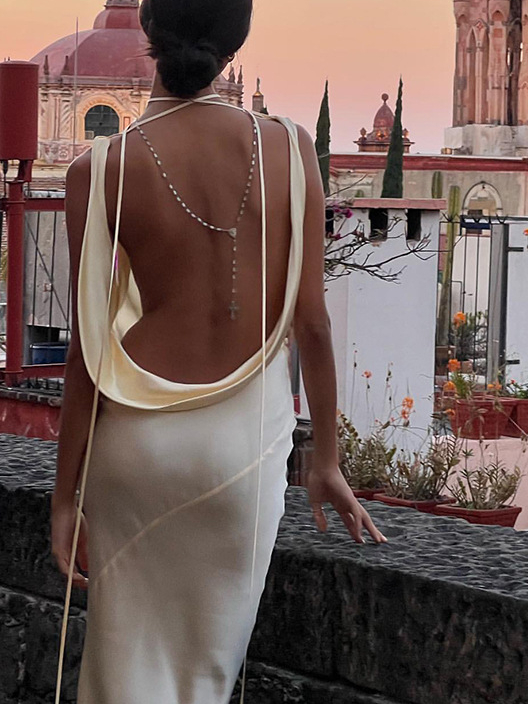 Beige Backless Holiday Maxi Dress
