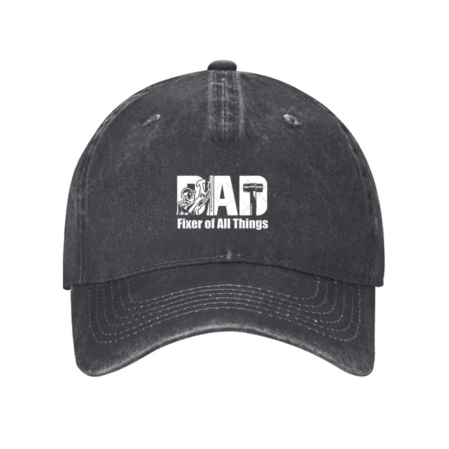 Fixer of All Things Adult Curved Rubber Cowboy Baseball Cap