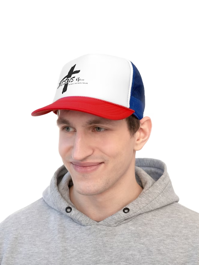 Jesus Is Unisex Mesh Baseball Cap-LOVELLX