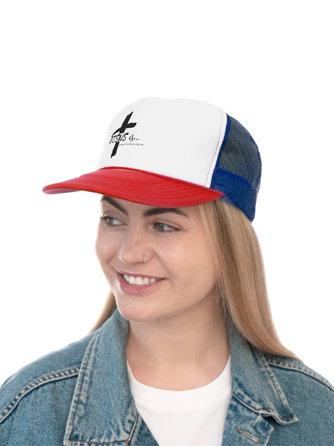 Jesus Is Unisex Mesh Baseball Cap-LOVELLX