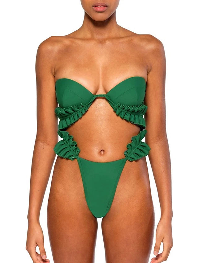 Fashion Sexy Ruffled Bikini