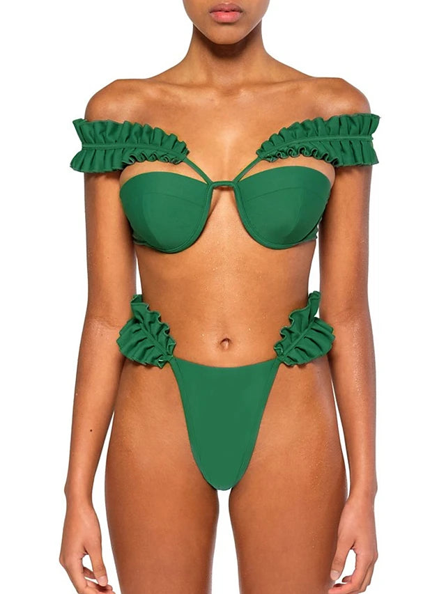 Fashion Sexy Ruffled Bikini