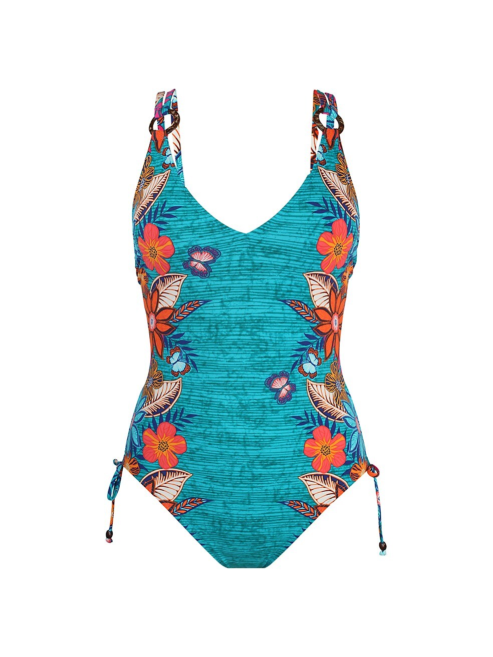 Printed Backless Fashion One Piece Swimsuit And Cover Up