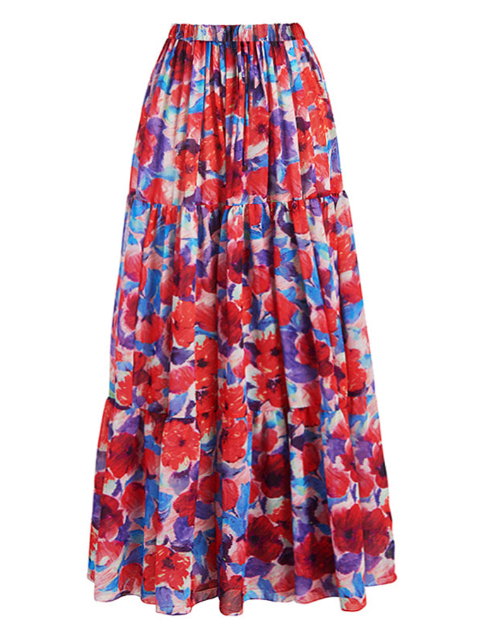 Fashion Floral Print Swimsuit Set