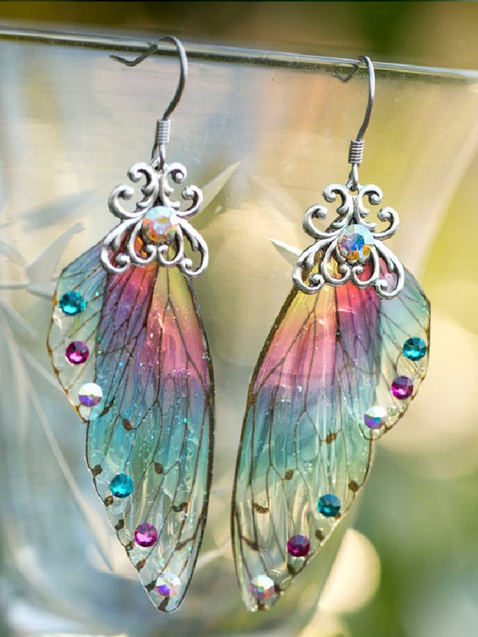 Beautiful Butterfly wings Vintage Casual Earrings