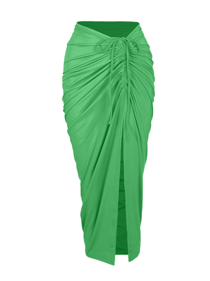 Fashion Solid Color Peach Heart Design Bikini Set