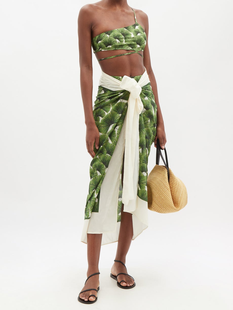 Fashion Printed One-Shoulder Bikini