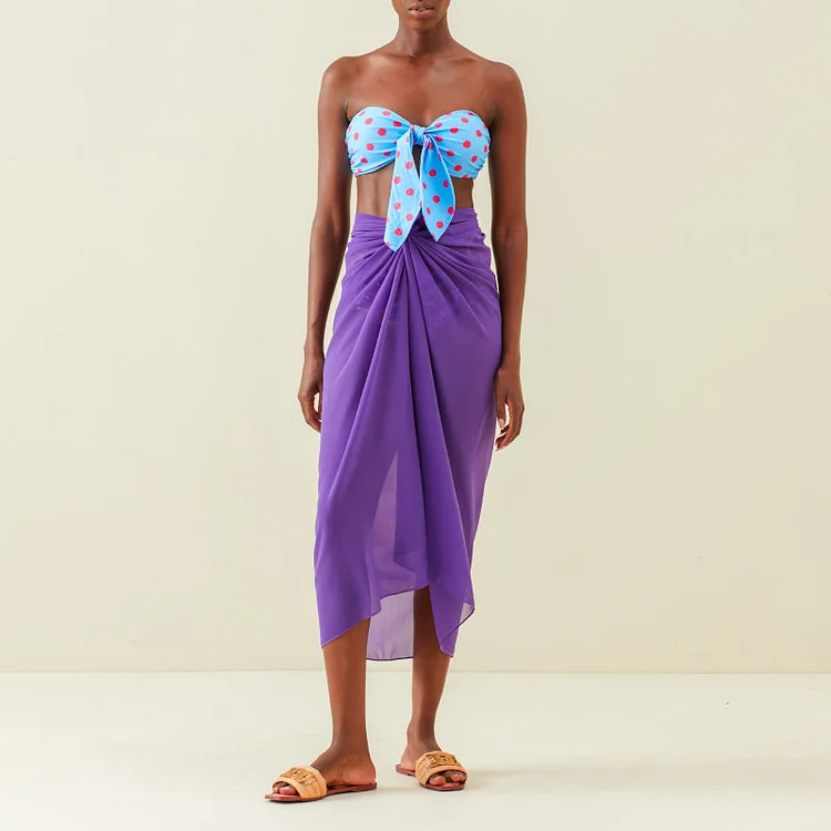 Fashion Floral Print Beach Bikini Set