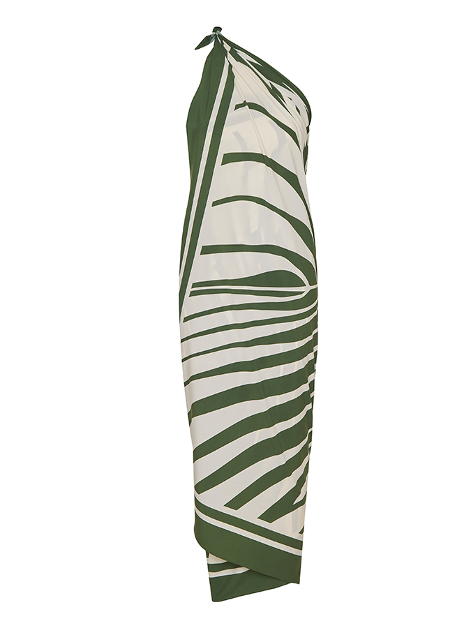 Vintage V-neck Printed Swimsuit and Cover-up