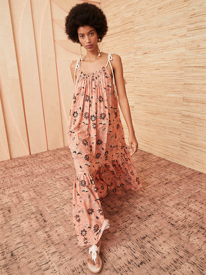 Floral Print One-piece Swimsuit and Dress