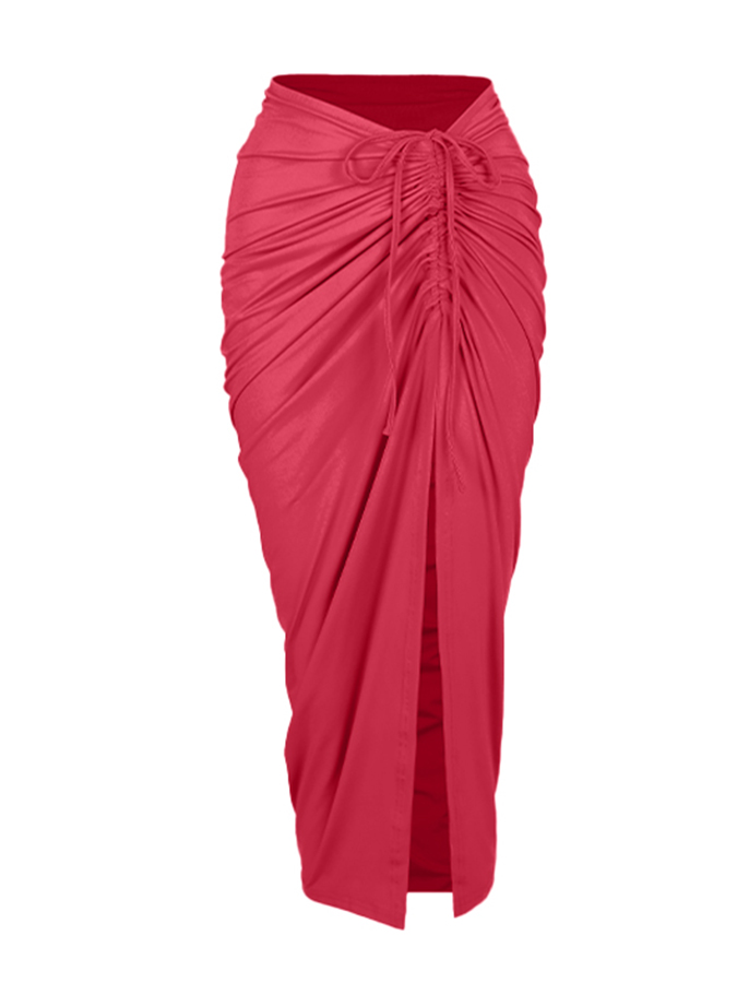 Fashion Solid Color Peach Heart Design Bikini Set