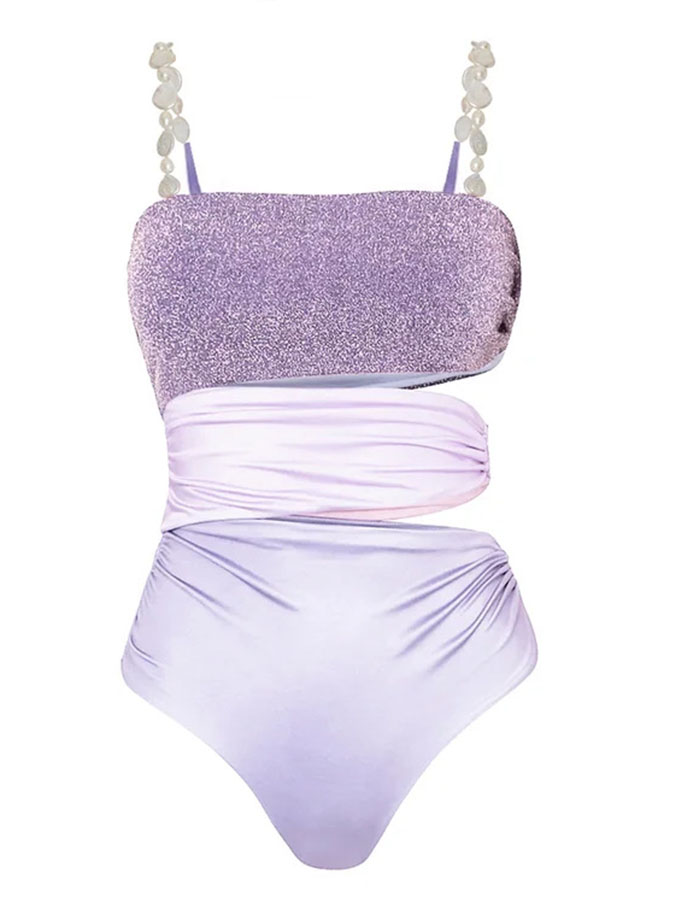 Hollow out Beach Resort Swimsuits and Wrap Skirt Suits