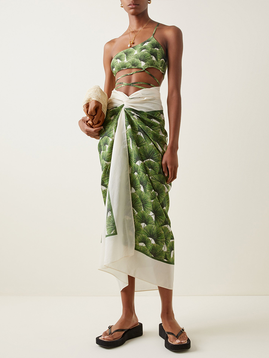 Fashion Printed One-Shoulder Bikini