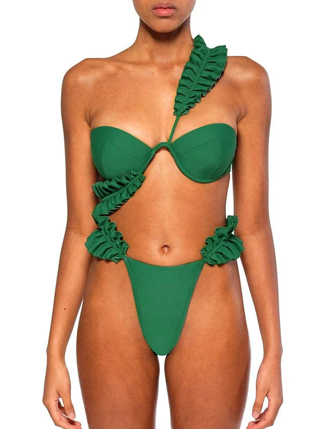 Fashion Sexy Ruffled Bikini