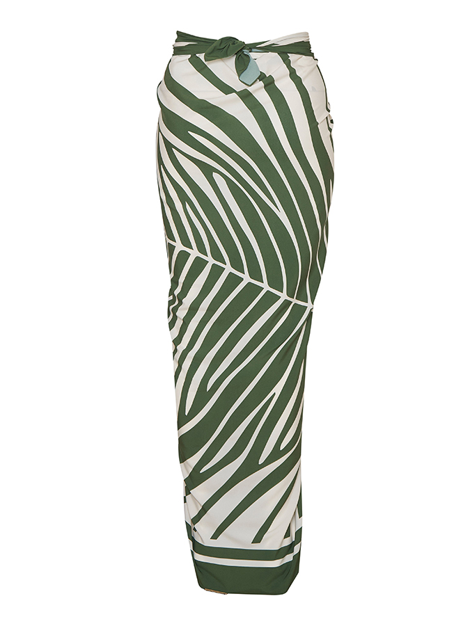 Vintage V-neck Printed Swimsuit and Cover-up