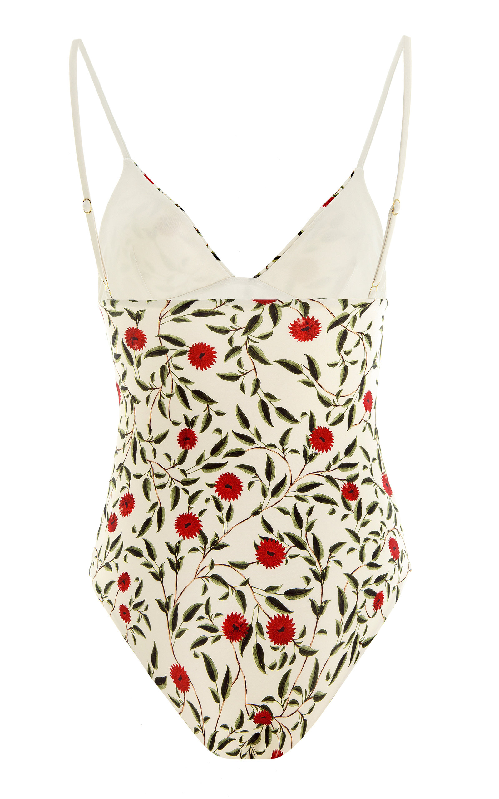 Floral Print One-Piece Swimsuit Set