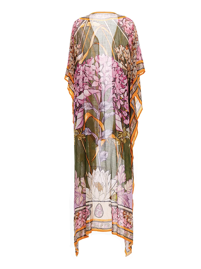 Colorblock Floral Print Beach Bikini and Cover-up