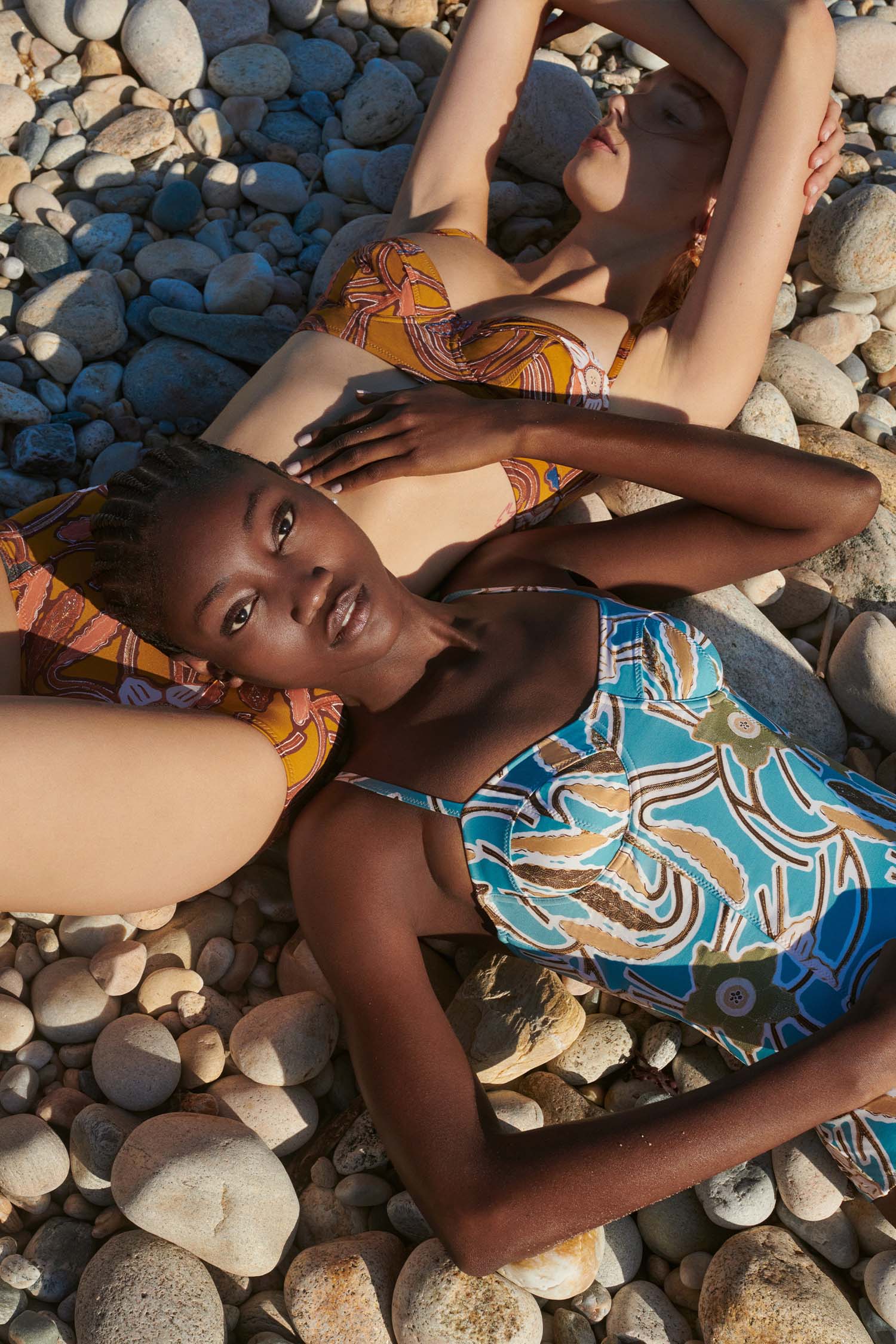 Printed Bikini And Short-sleeve Dress