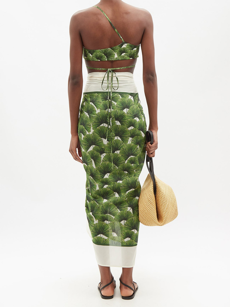 Fashion Printed One-Shoulder Bikini