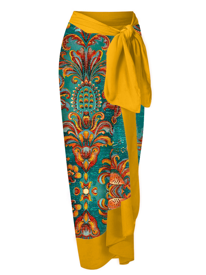 Printed Tie Fashion One Piece Swimsuits