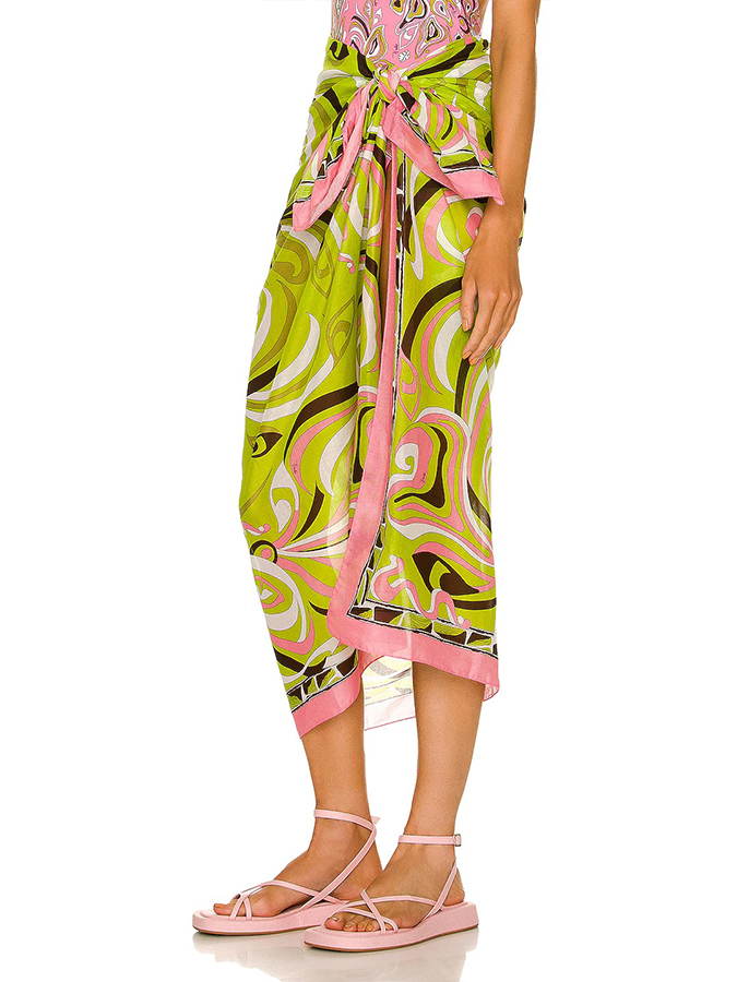 One-Shoulder Print Fashion Cutout One-Piece Swimsuit