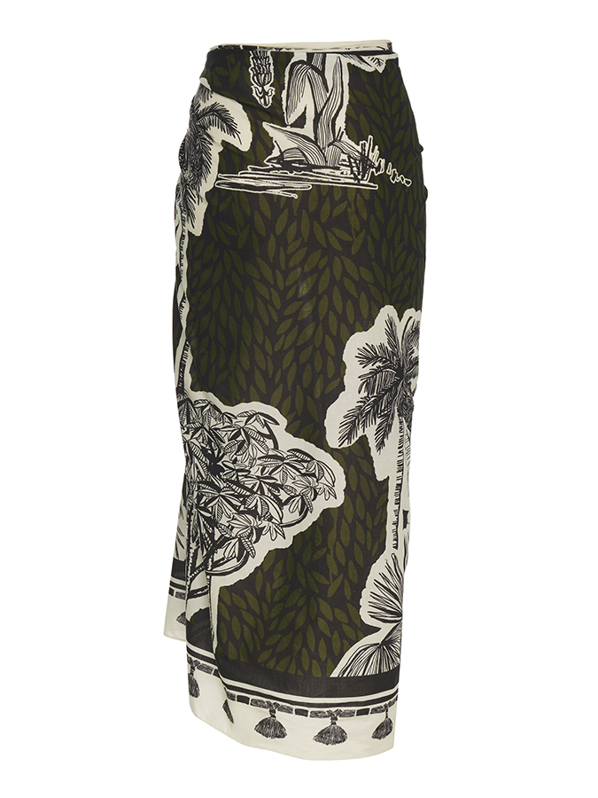 Vintage Print Beach Bikini Set