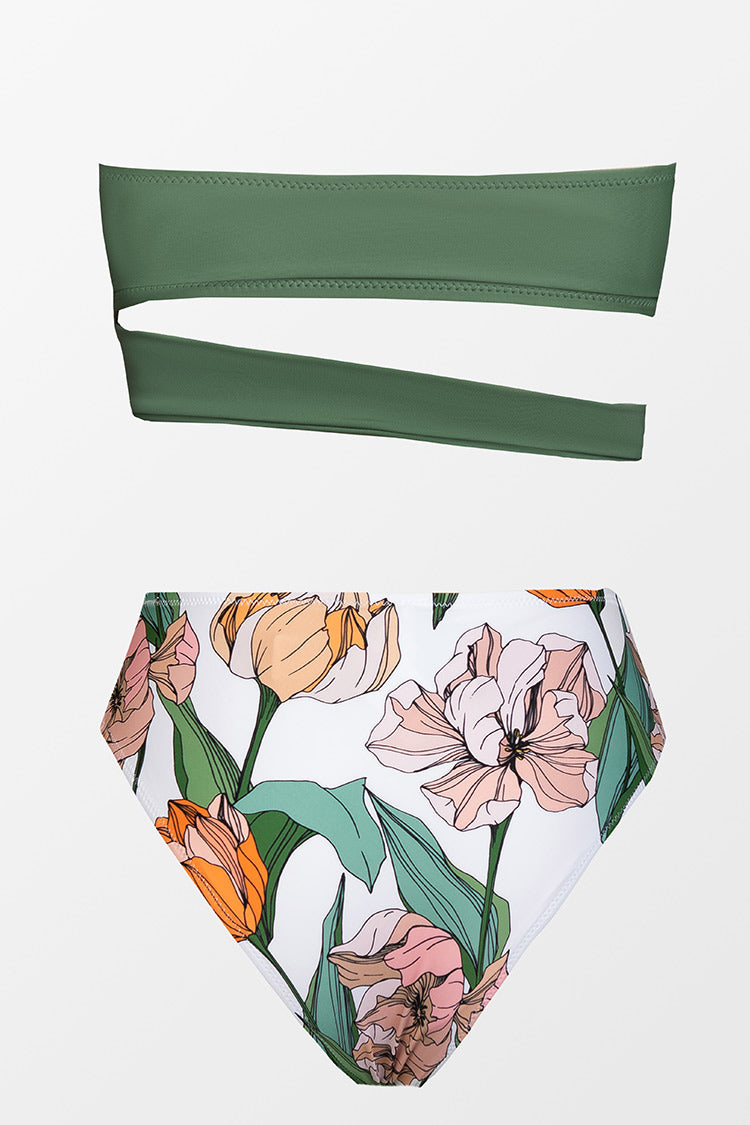 Paula Bandeau High Waisted Bikini