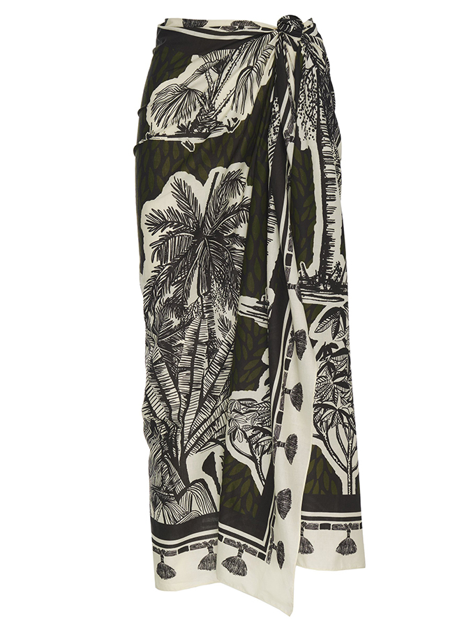 Vintage Print Beach Bikini Set