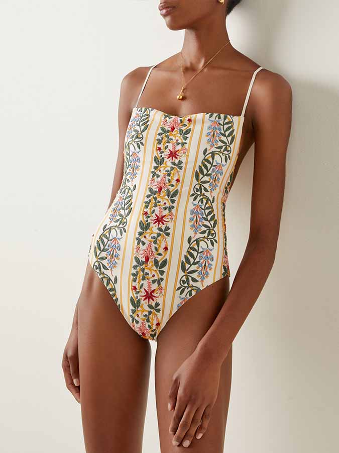 Fashion Floral One-Piece Swimsuit