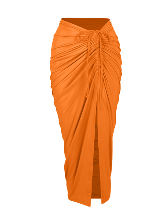 Fashion Solid Color Peach Heart Design Bikini Set