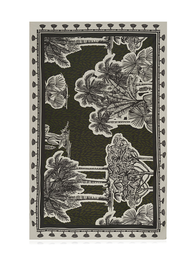 Vintage Print Beach Bikini Set