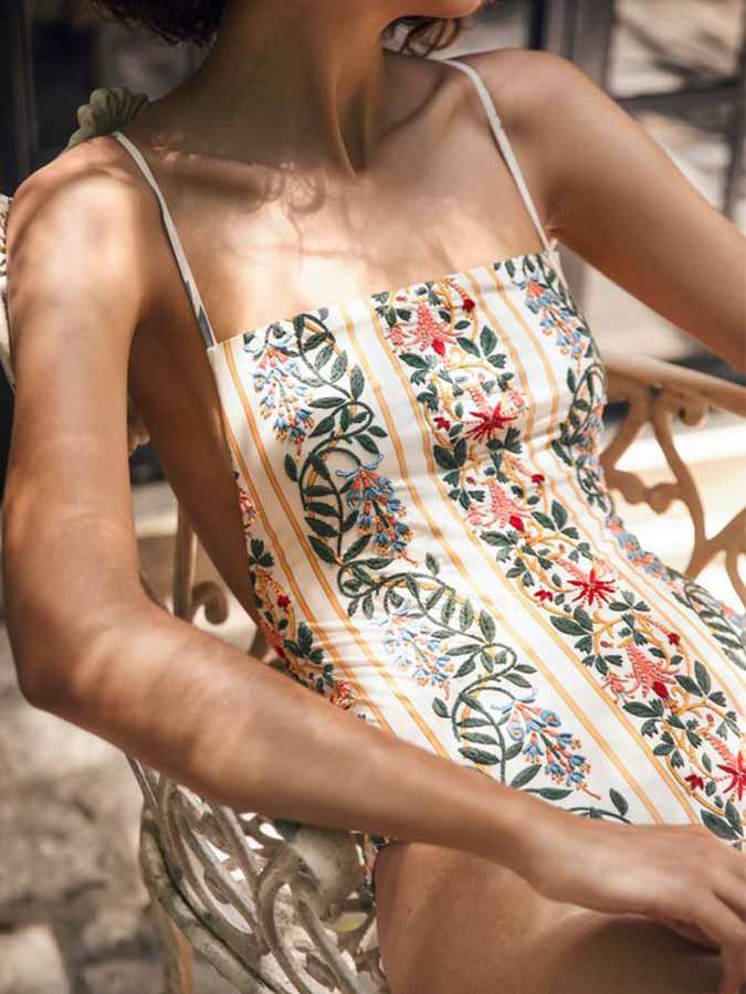 Fashion Floral One-Piece Swimsuit