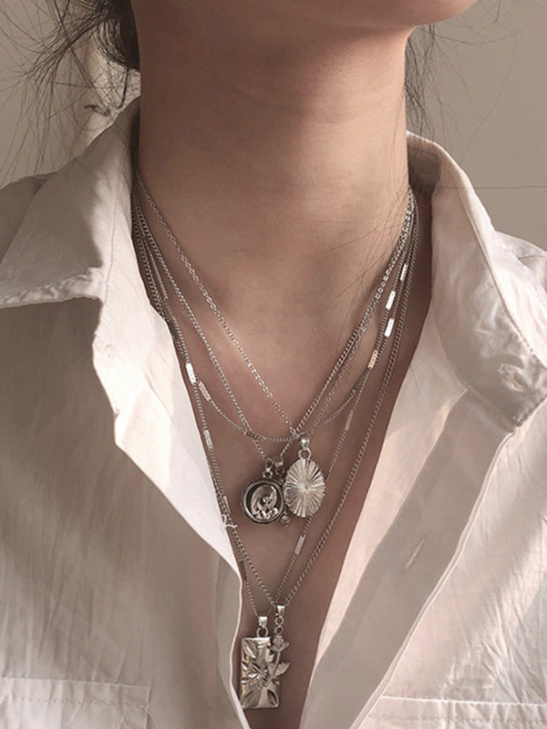 5 CHAINS FASHION NECKLACE