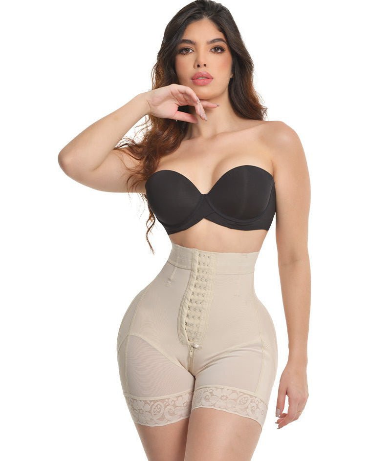 Pantalón corto push up de talle alto de doble tamaño con realce Bootyl