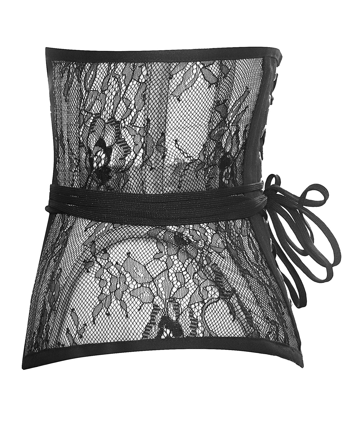 Top con corsé y corsé por encima del busto de talla grande con cordone