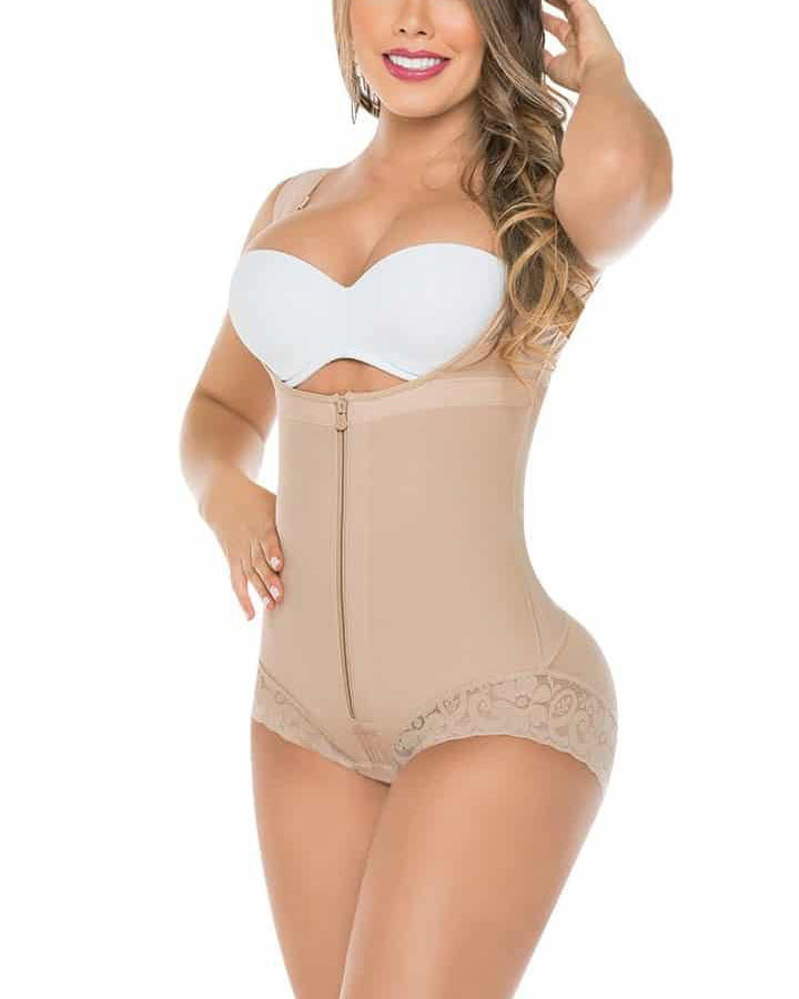 Shorts triángulo encaje compresión pantalones shapewear