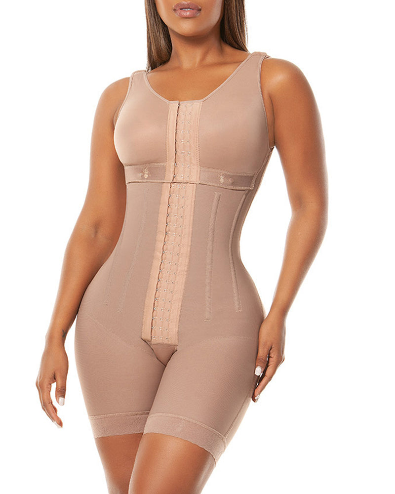 Women's Chest-Packed Body Shaper Postpartum Fajas Colombianas