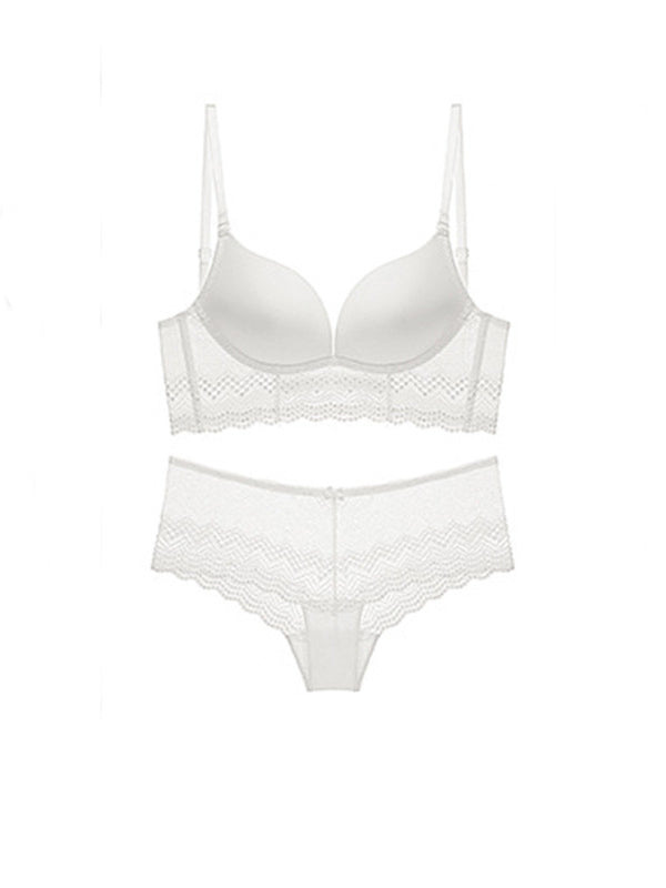 Conjunto de sujetador sexy sin espalda francés