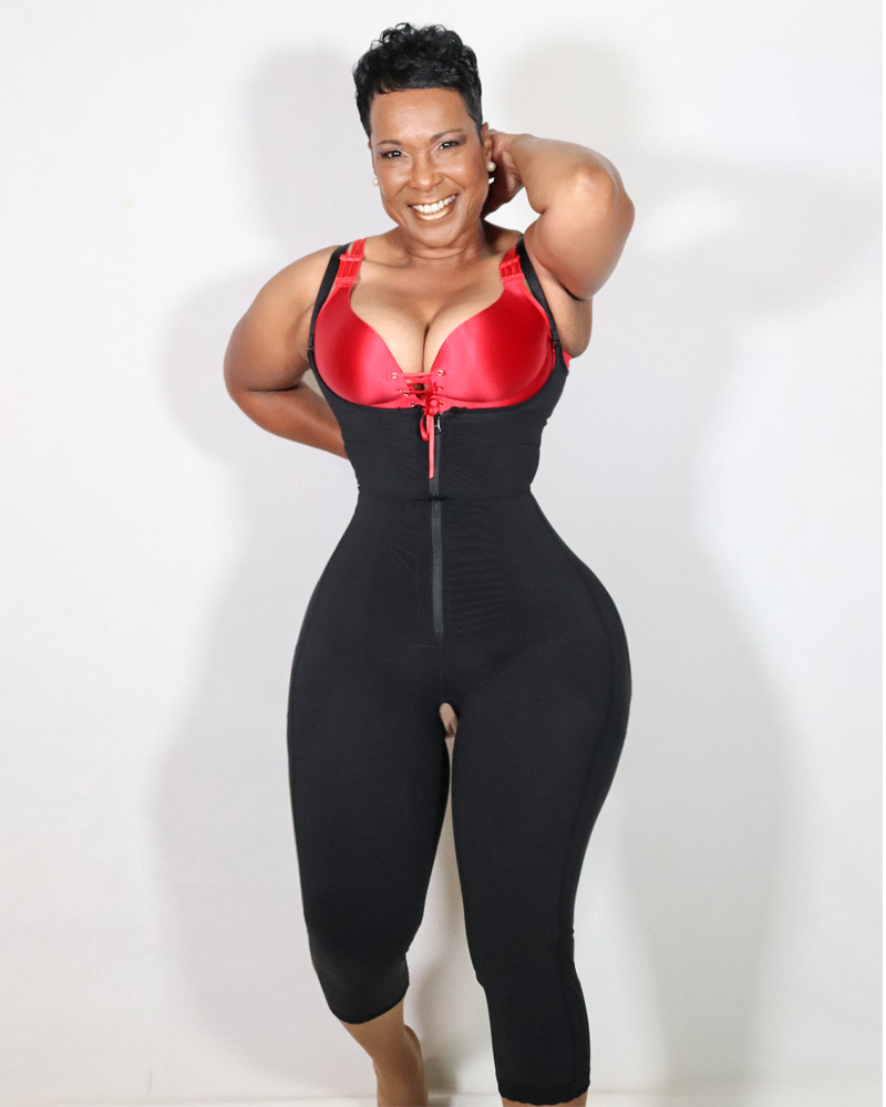 Women Charming Curves Bodysuit Postpartum Maximize Control Tummy & Adjustable Straps