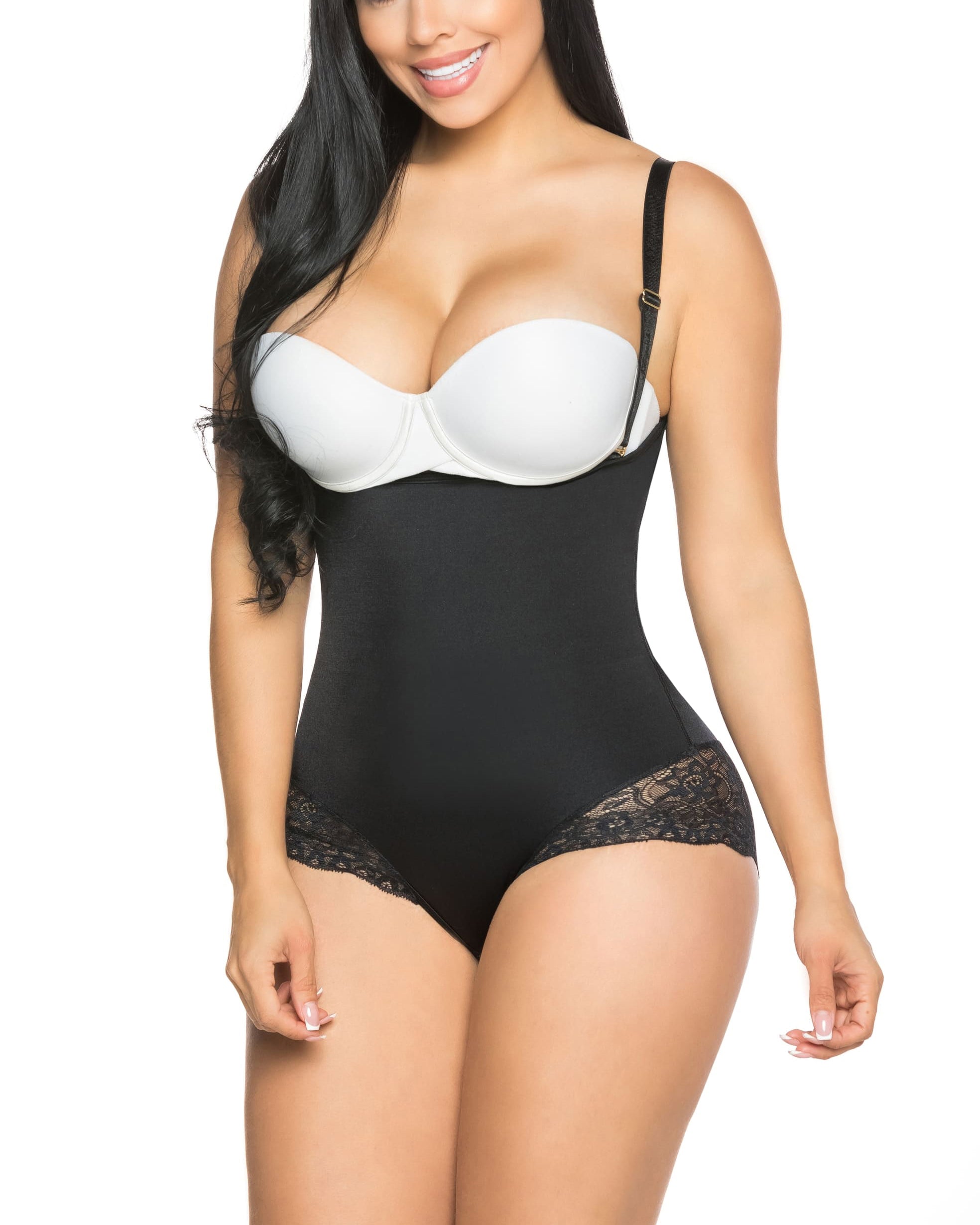 Top moldeador diario postparto con ribete de encaje para mujer